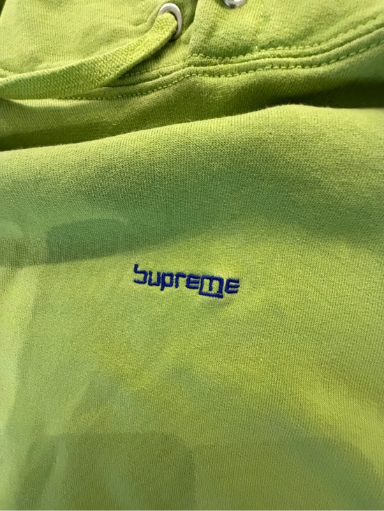 Supreme Other - Supreme Lime Green Hoodie with Red Tag